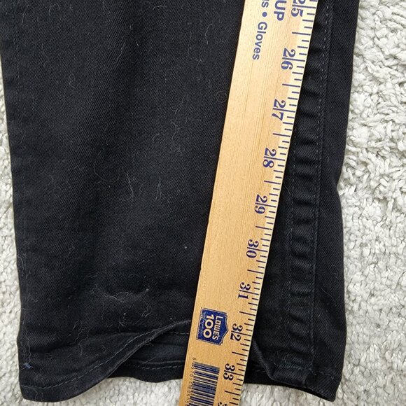 True Religion Jeans Men 44x33 Geno Relaxed Slim Flap Pockets Denim Pants Black - Picture 6 of 11